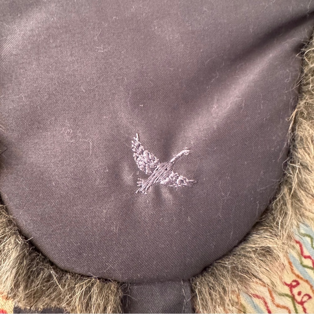 Eddie Bauer Black Trapper Hat faux fur L/XL snap closure Down insulated - Picture 2 of 15
